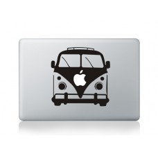 Aufkleber MacBook -  VW Volkswagen kombi bus schwarz und - Weiss