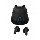 Kabellose Kopfhörer Chinesische Katze Glücksbringer Bluetooth In-Ear mit Mic. und LED - Weiss