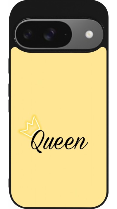 Coque Google Pixel 9 / Pixel 9 Pro - Silicone rigide noir Mom 2024 Queen