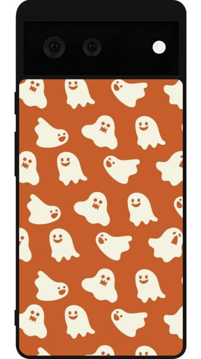 Coque Google Pixel 6 - Silicone rigide noir Autumn 2024 mini ghosts