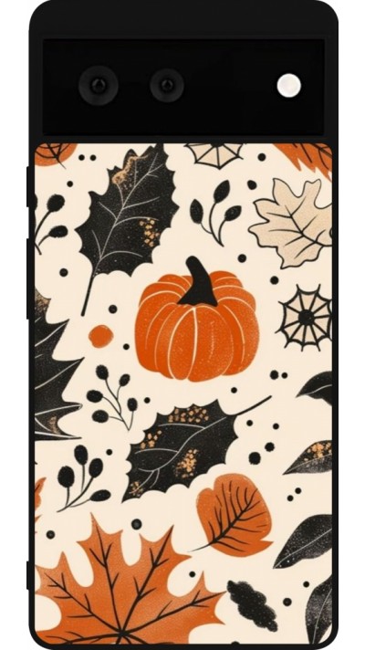 Coque Google Pixel 6 - Silicone rigide noir Autumn 2024 nature