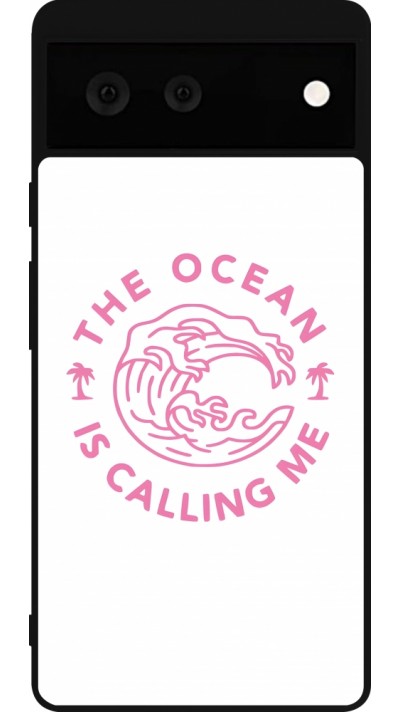 Google Pixel 6 Case Hülle - Silikon schwarz The Ocean is calling me