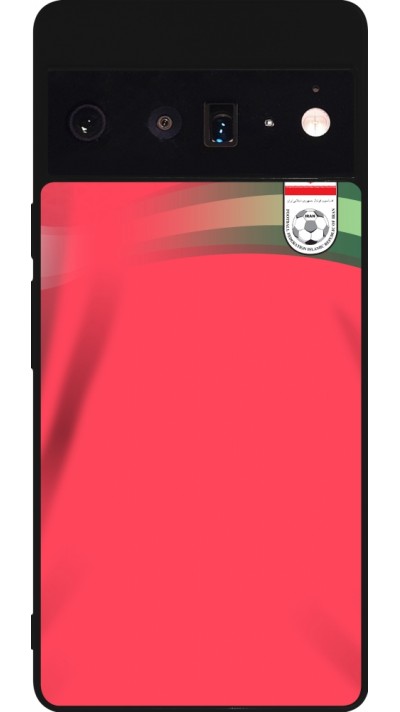 Google Pixel 6 Pro Case Hülle - Silikon schwarz Iran 2022 personalisierbares Fussballtrikot