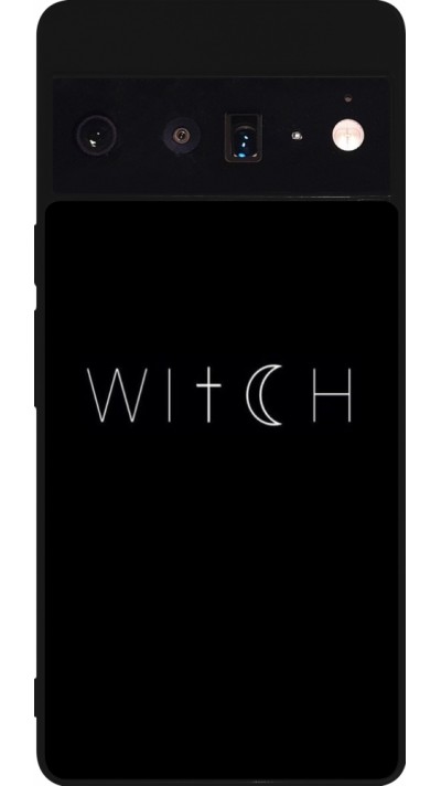 Google Pixel 6 Pro Case Hülle - Silikon schwarz Halloween 22 witch word