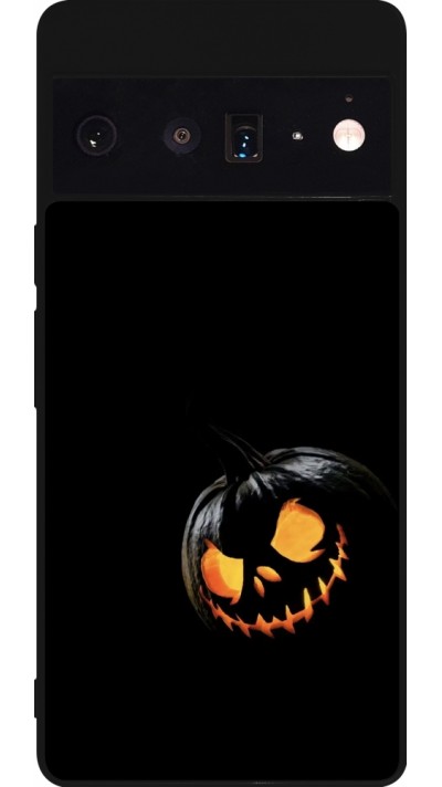 Google Pixel 6 Pro Case Hülle - Silikon schwarz Halloween 2023 discreet pumpkin