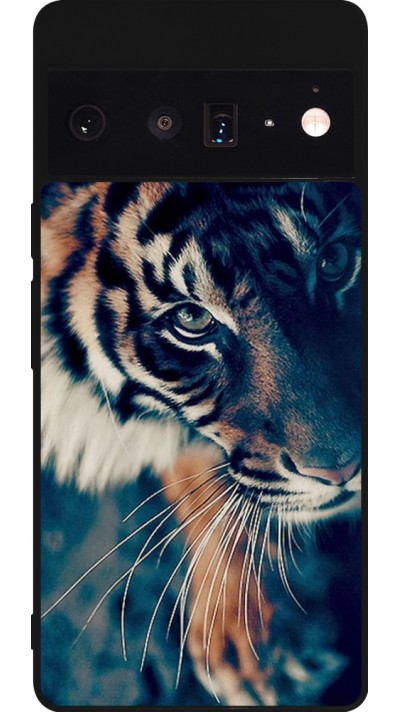 Google Pixel 6 Pro Case Hülle - Silikon schwarz Incredible Lion