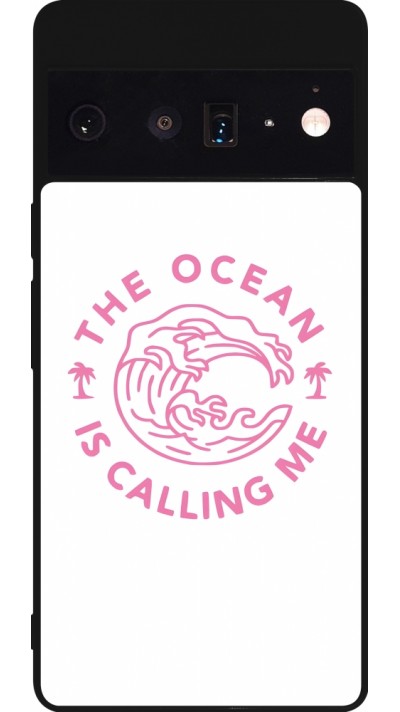 Google Pixel 6 Pro Case Hülle - Silikon schwarz The Ocean is calling me