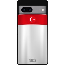 Google Pixel 7a Case Hülle - Silikon schwarz Türkei personalisierbares Fussballtrikot