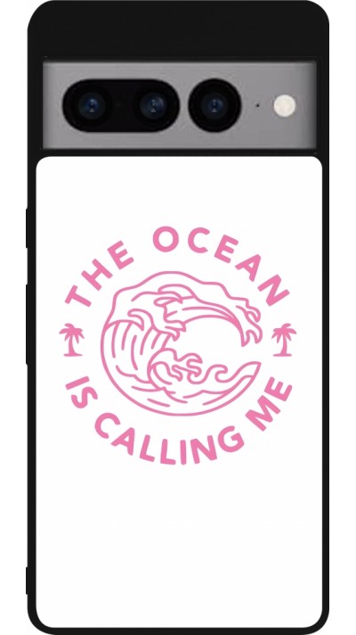 Coque Google Pixel 7 Pro - Silicone rigide noir The Ocean is calling me