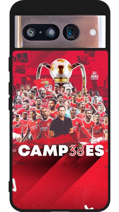 Google Pixel 8 Case Hülle - Silikon schwarz Benfica Campeoes 2023