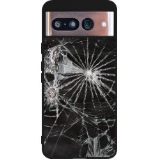 Google Pixel 8 Case Hülle - Silikon schwarz Broken Screen