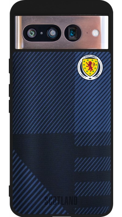 Google Pixel 8 Case Hülle - Silikon schwarz Schottland personalisierbares Fussballtrikot