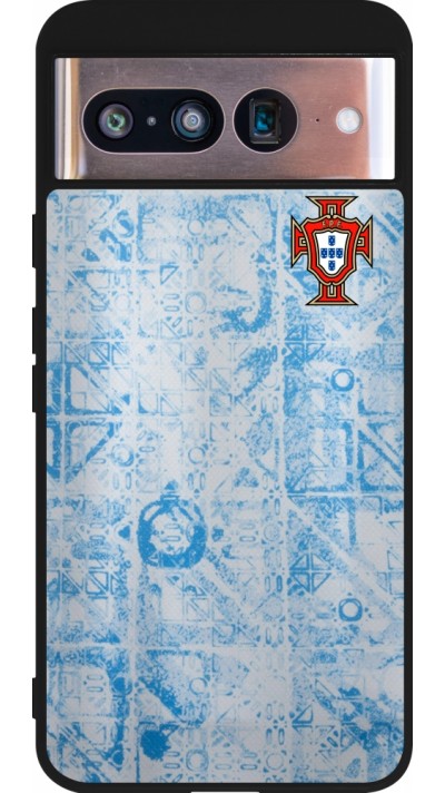 Google Pixel 8 Case Hülle - Silikon schwarz Portugal Away personalisierbares Fussballtrikot