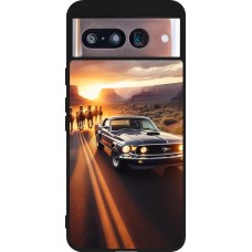 Google Pixel 8 Case Hülle - Silikon schwarz Mustang 69 Grand Canyon