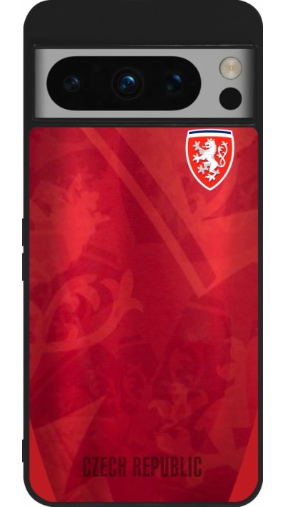 Google Pixel 8 Pro Case Hülle - Silikon schwarz Tschechische Republik personalisierbares Fussballtrikot
