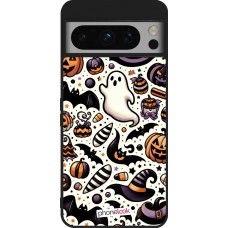 Google Pixel 8 Pro Case Hülle - Silikon schwarz Halloween 2024 Niedliches Muster