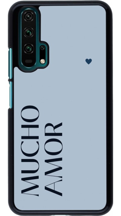 Coque Honor 20 Pro - Valentine 2024 mucho amor azul