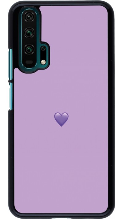 Coque Honor 20 Pro - Valentine 2023 purpule single heart