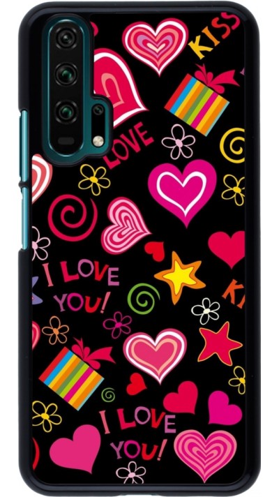 Coque Honor 20 Pro - Valentine 2023 love symbols