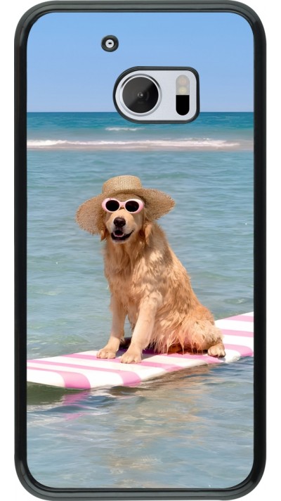 Coque HTC 10 - Summer Dog on Paddle