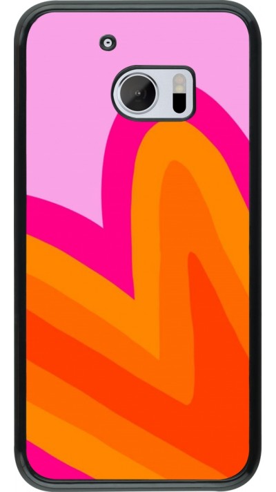 Coque HTC 10 - Valentine 2024 heart gradient