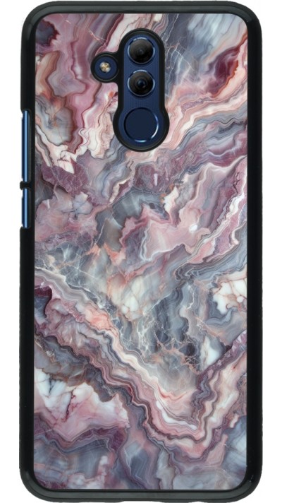 Huawei Mate 20 Lite Case Hülle - Violetter silberner Marmor