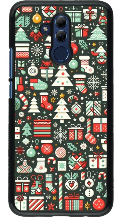 Huawei Mate 20 Lite Case Hülle - Weihnachten 2023 Flachmuster