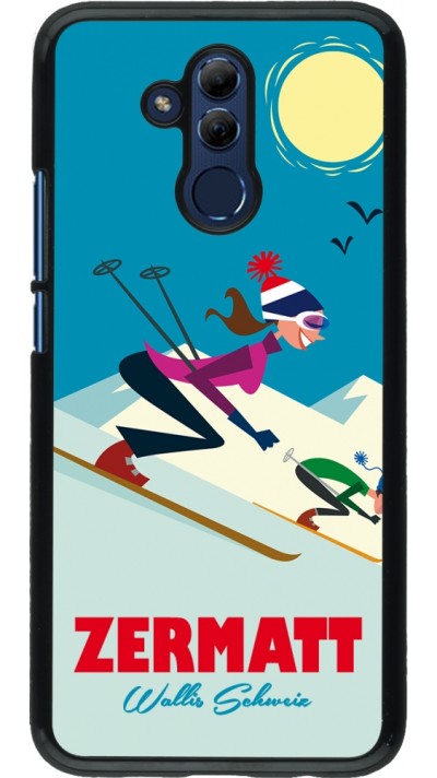 Huawei Mate 20 Lite Case Hülle - Zermatt Ski Downhill