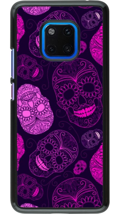 Huawei Mate 20 Pro Case Hülle - Halloween 2023 pink skulls