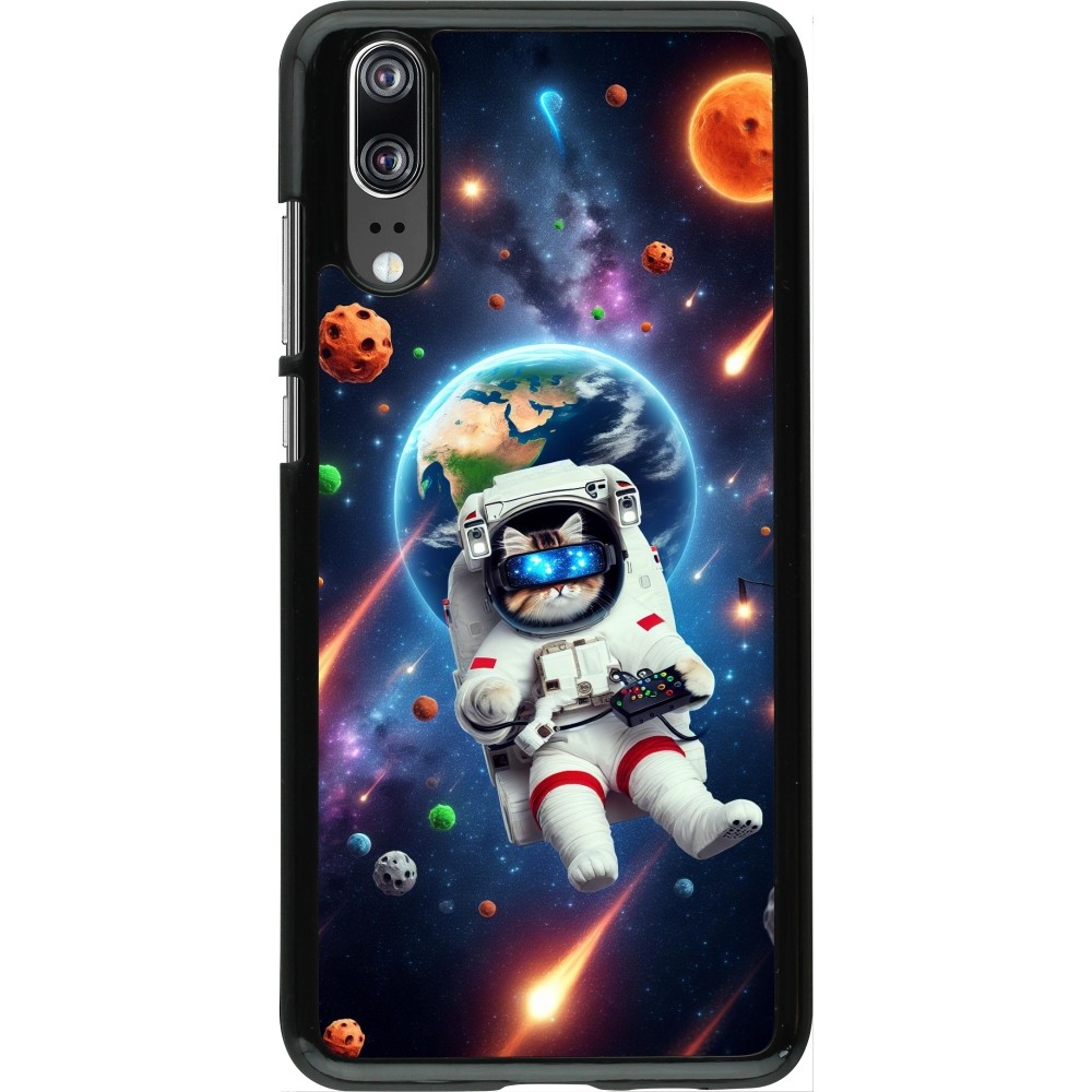 Huawei P20 Case Hülle - VR SpaceCat Odyssee