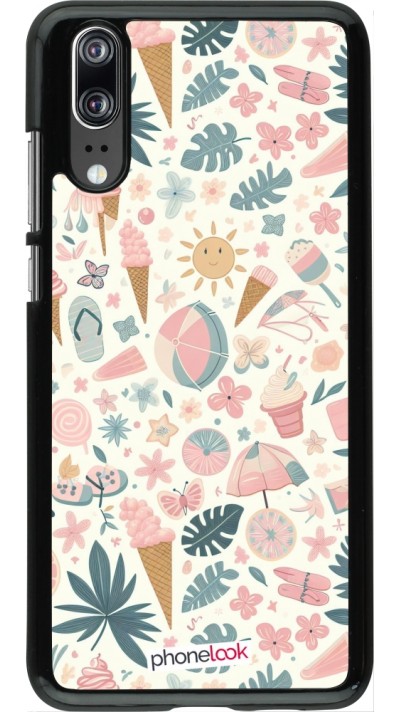 Coque Huawei P20 - Summer Pink Pattern