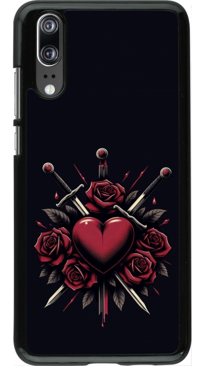 Coque Huawei P20 - Valentine 2024 gothic love