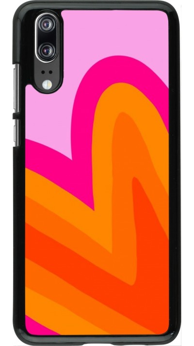 Coque Huawei P20 - Valentine 2024 heart gradient