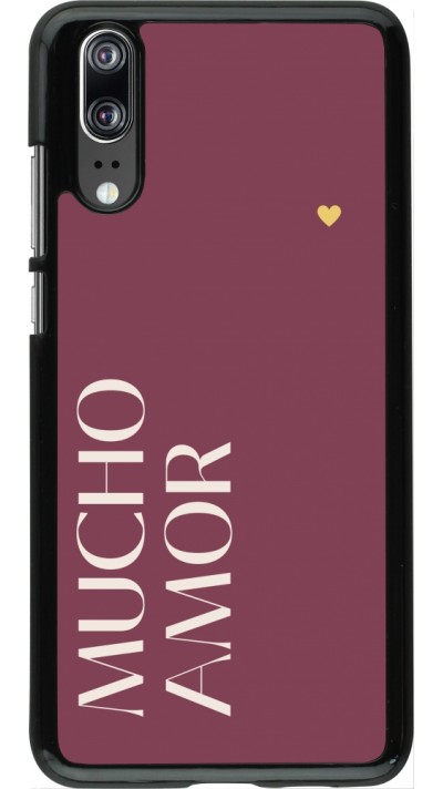 Coque Huawei P20 - Valentine 2024 mucho amor rosado