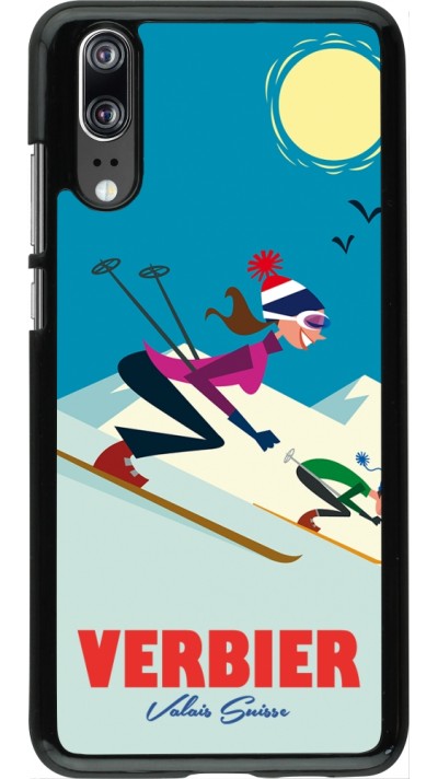 Coque Huawei P20 - Verbier Ski Downhill