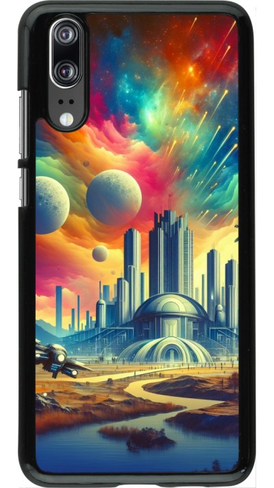 Coque Huawei P20 - Ville extra-dôme futuriste