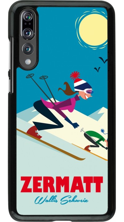 Coque Huawei P20 Pro - Zermatt Ski Downhill