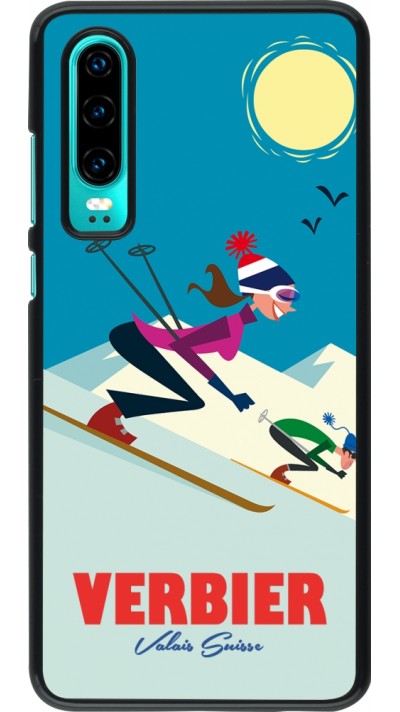 Coque Huawei P30 - Verbier Ski Downhill