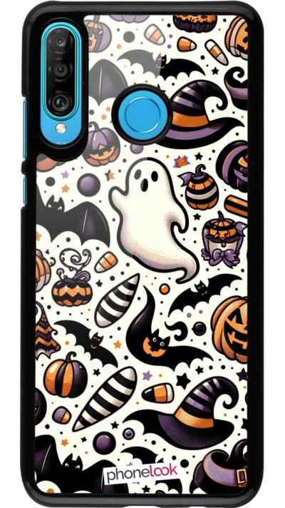 Huawei P30 Lite Case Hülle - Halloween 2024 Niedliches Muster