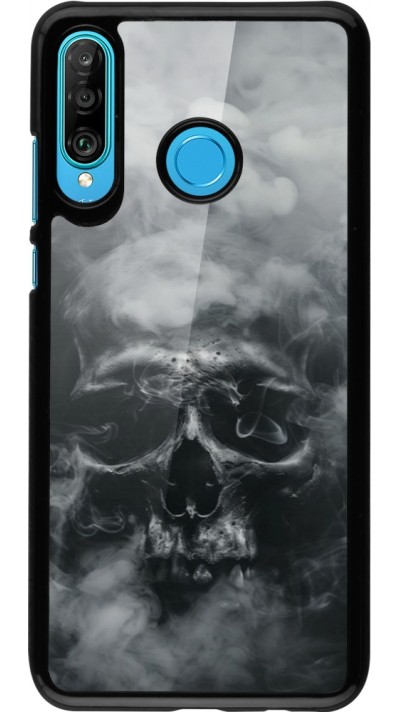 Huawei P30 Lite Case Hülle - Halloween 2024 smoky skull