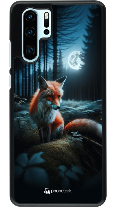 Coque Huawei P30 Pro - Renard lune forêt