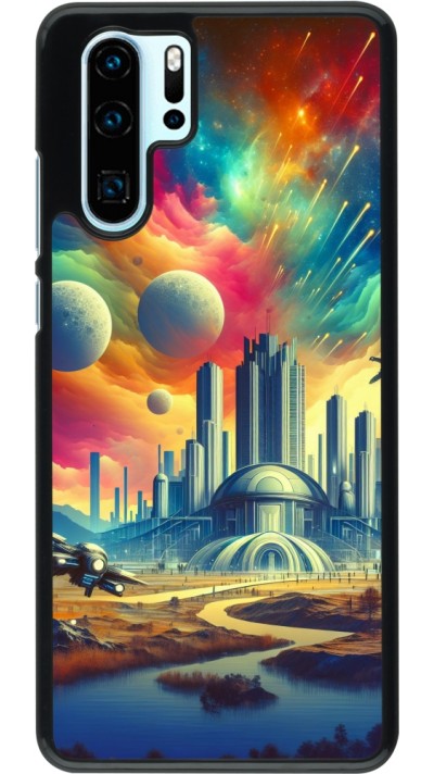 Coque Huawei P30 Pro - Ville extra-dôme futuriste