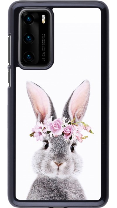 Huawei P40 Case Hülle - Easter 2023 flower bunny