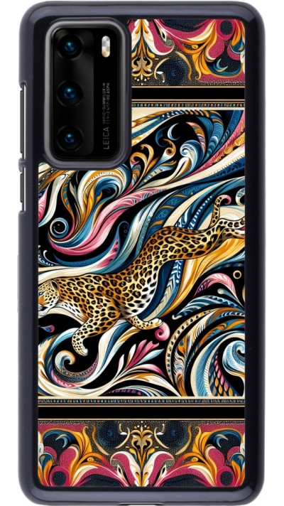 Huawei P40 Case Hülle - Leopard Abstrakte Kunst