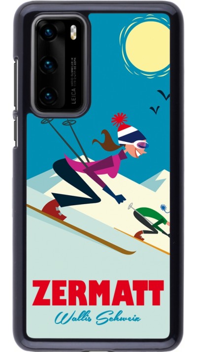 Coque Huawei P40 - Zermatt Ski Downhill