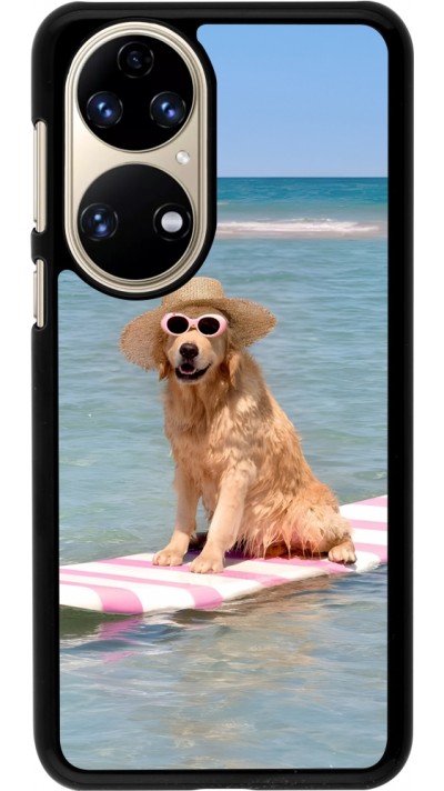 Coque Huawei P50 - Summer Dog on Paddle