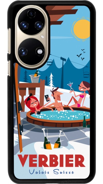 Coque Huawei P50 - Verbier Mountain Jacuzzi