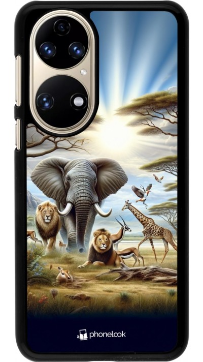 Coque Huawei P50 - Vie sauvage africaine