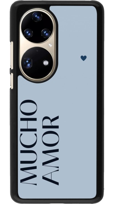 Coque Huawei P50 Pro - Valentine 2024 mucho amor azul