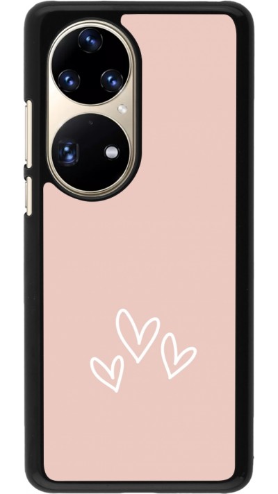 Coque Huawei P50 Pro - Valentine 2023 three minimalist hearts